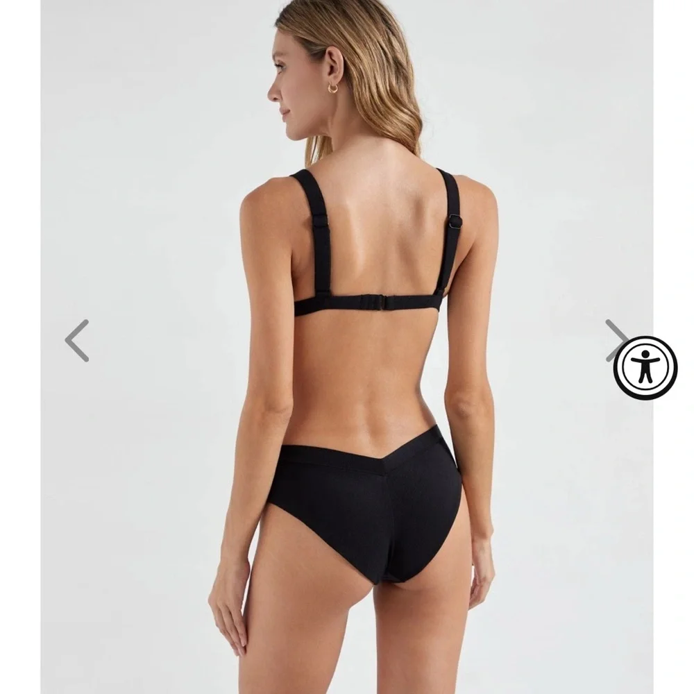 OneOne Swim Jesse Bottom Black with Scrunchie size XS - Picture 3 of 4